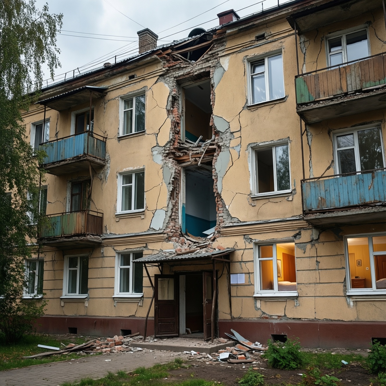 В Днепре восстановили общежитие на проспекте Свободы после ракетного удара В Днепре восстановили общежитие на проспекте Свободы после ракетного удара