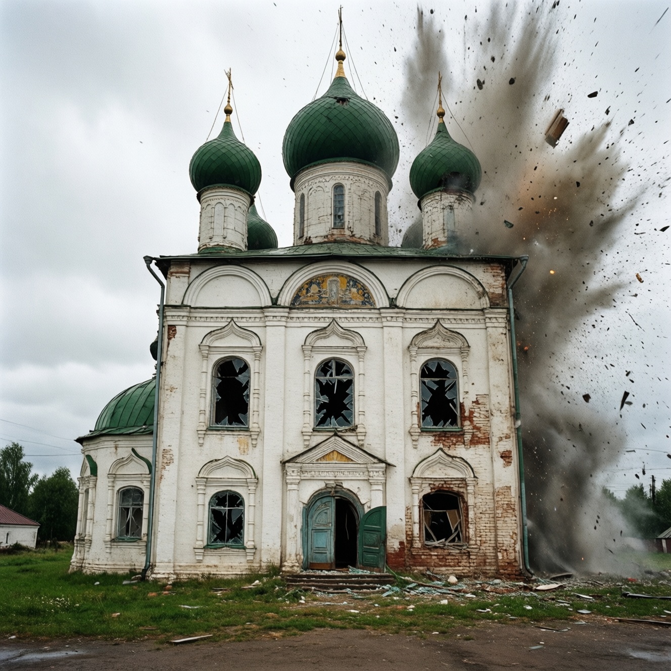Смоленскому собору в Белгороде нужна помощь в восстановлении окон и дверей после взрыва